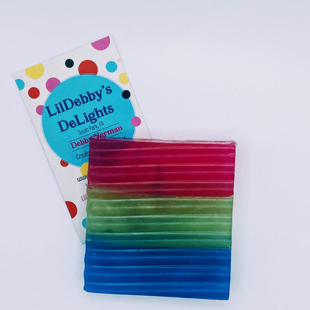 Poly sexual PRIDE! colored vegan bar soap, 4 oz.