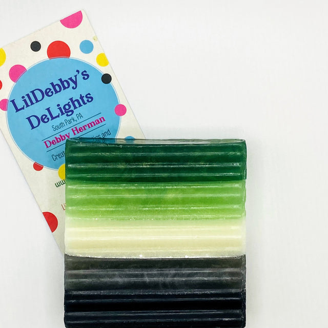 Aromantic PRIDE! colors vegan soap.