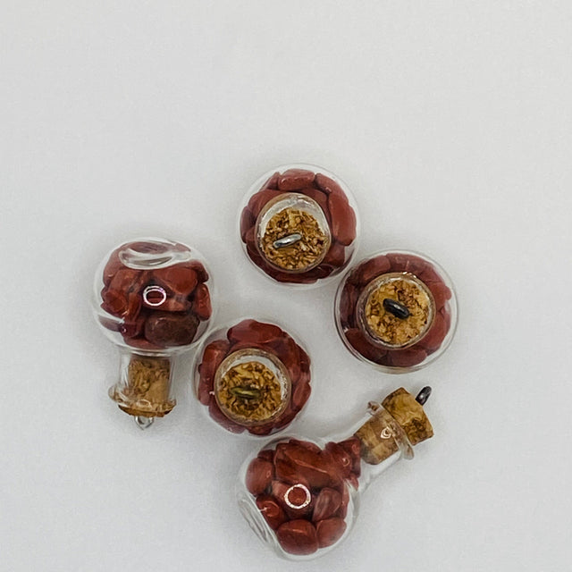 Bottle of Red Jasper.