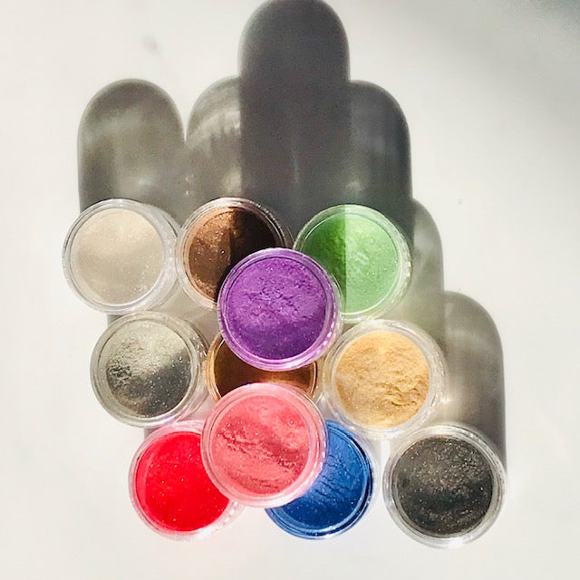 ALL of the MoonDust!! 12 Sparkling Body Powder Colors