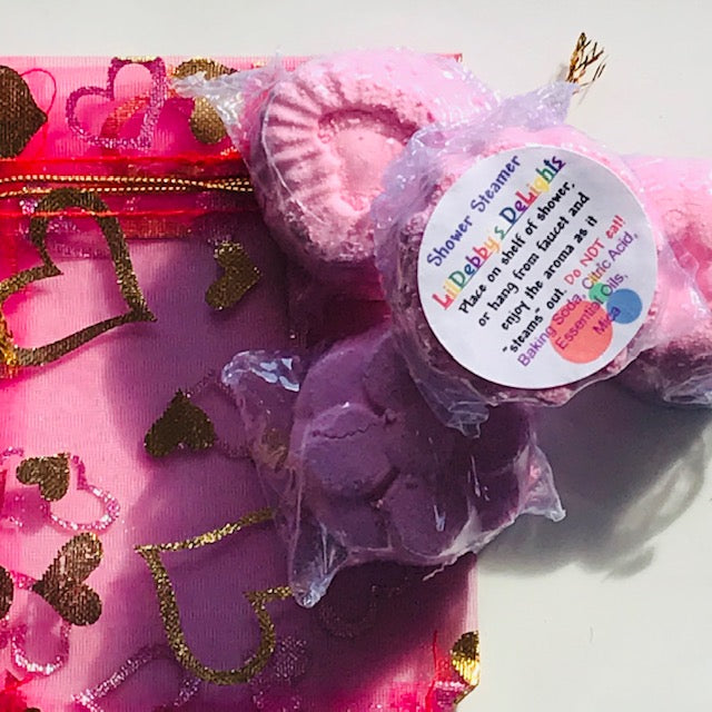 Shower Steamers. ROMANCE essential oil blend bathroom fragrance.