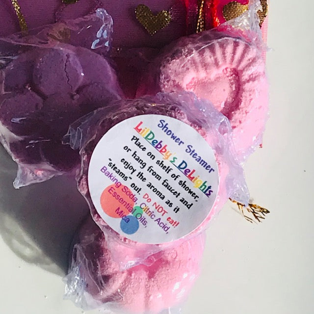 Shower Steamers. ROMANCE essential oil blend bathroom fragrance.