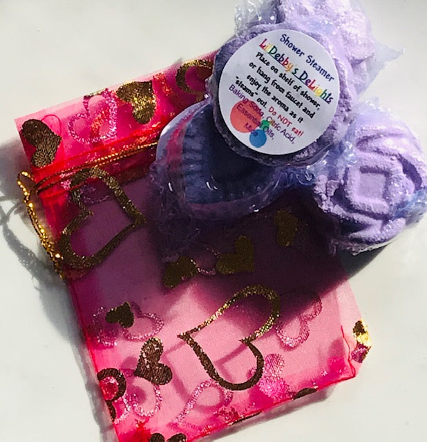 Shower Steamers. CALM essential oil blend bathroom fragrance.