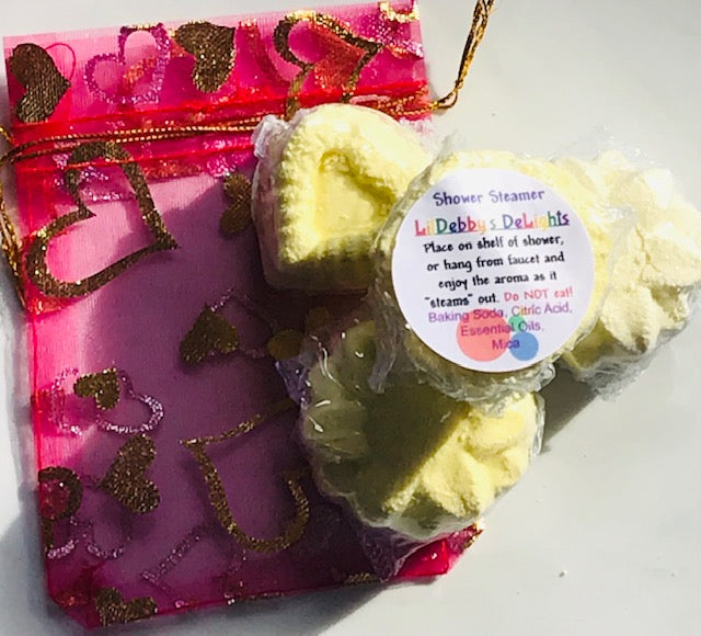 Shower Steamers. HAPPINESS essential oil blend bathroom fragrance.