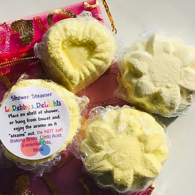 Shower Steamers. HAPPINESS essential oil blend bathroom fragrance.