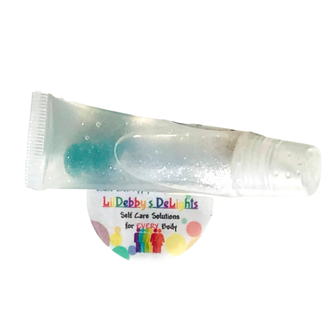 Flavored Lip Gloss with Polished Stones, vegan!