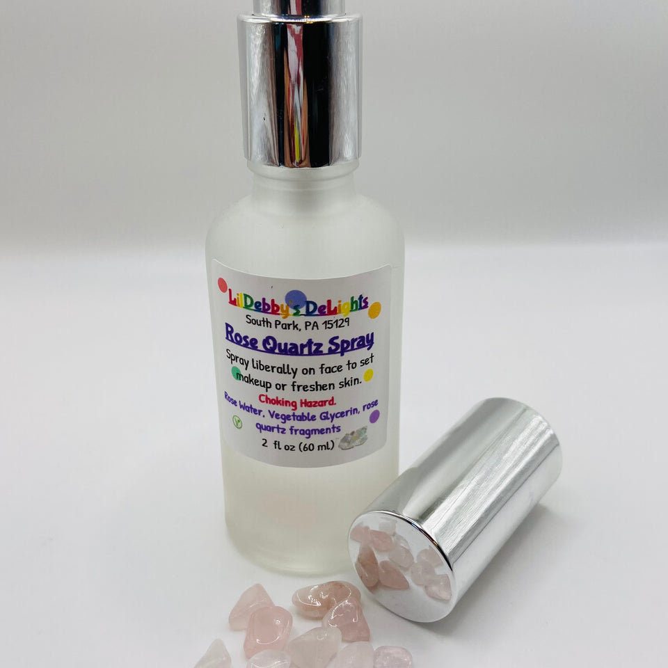 Rose Quartz face and body spray.