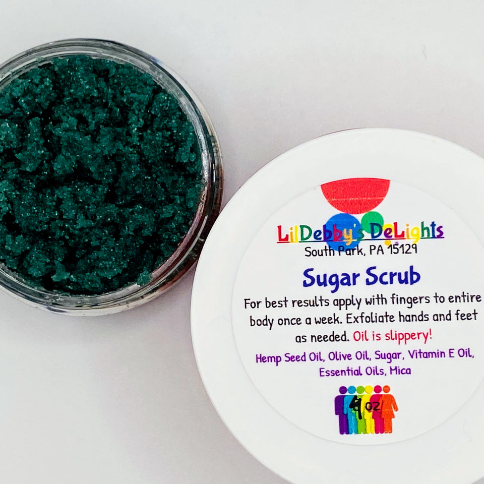 Sparkling Sugar Scrub in 8 oz. Choose your color and fragrance!!
