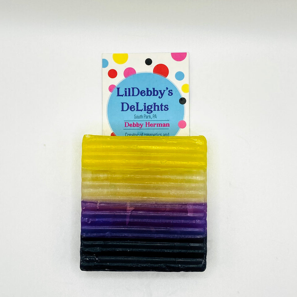 Non Binary PRIDE! colored vegan soap bar.
