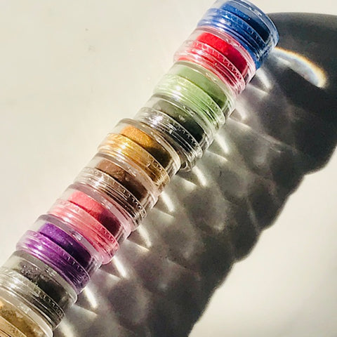ALL of the MoonDust!! 12 Sparkling Body Powder Colors – LilDebby's DeLights