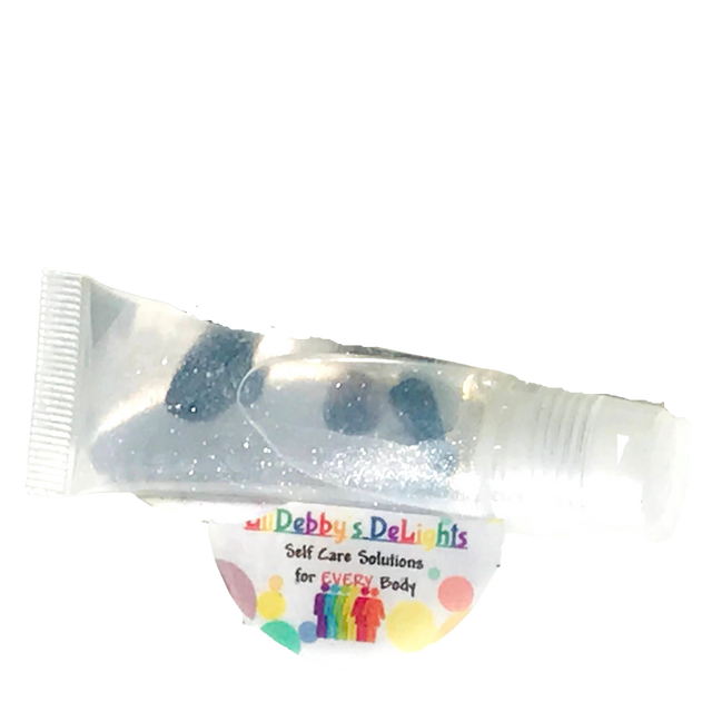 Flavored Lip Gloss with Polished Stones, vegan!