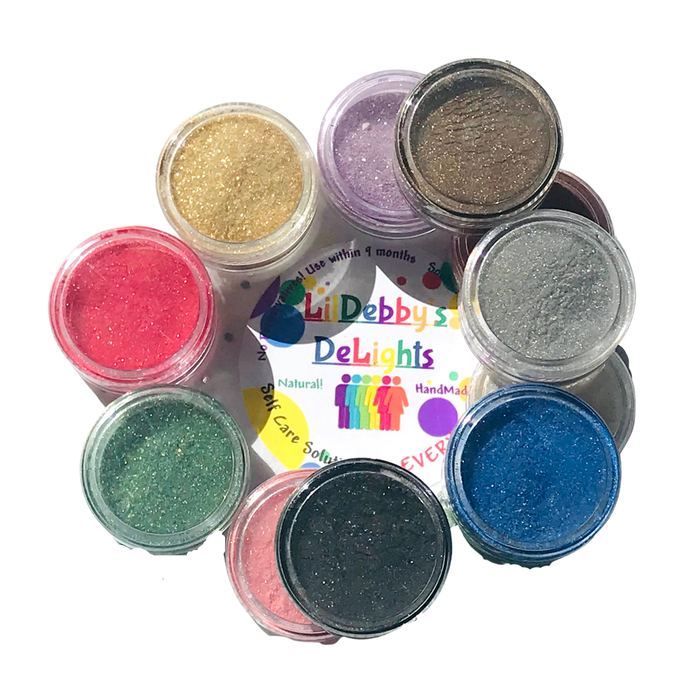 ALL of the MoonDust!! 12 Sparkling Body Powder Colors