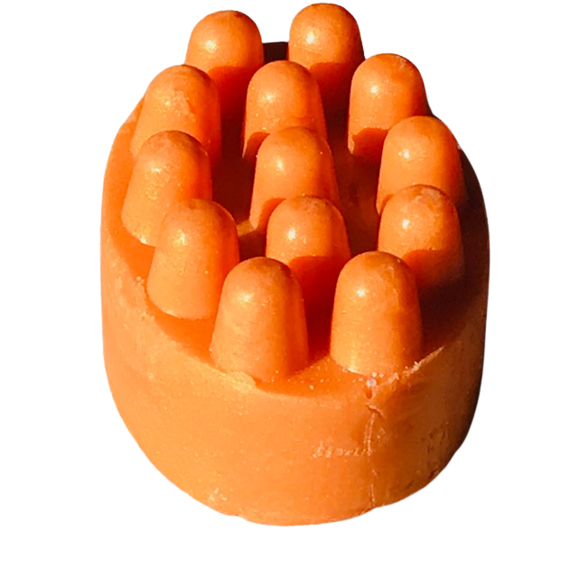 Loofah massage soap. Vegan glycerin based bar, 4 oz.