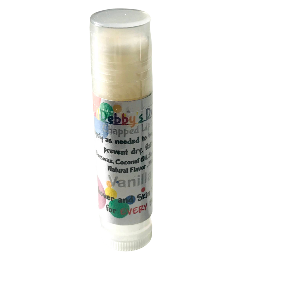 Lip balm, made with Sunflower wax. 10 vegan flavor choices!